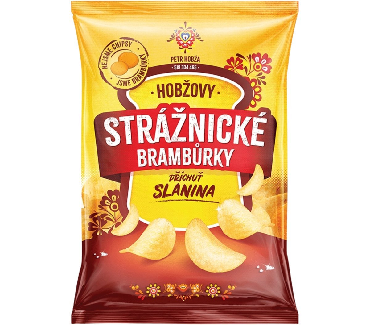 Straznicke Bramburky czeskie chipsy ziemniaczane o smaku boczku 60g