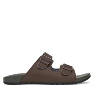 Klapki i japonki męskie - Klapki Skechers Pelem-Rolento 66042/CHOC Brązowy - miniaturka - grafika 1