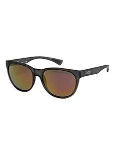 Roxy Damskie okulary przeciwsłoneczne Gina-Sunglasses dla kobiet, matowy czarny/ML różowy, jeden rozmiar - Okulary przeciwsłoneczne - miniaturka - grafika 1