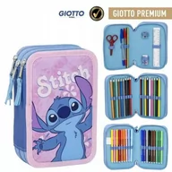 Piórniki - Piórnik trzykomorowy rozkładany potrójny z wyposażeniem Stich LILO I STITCH - miniaturka - grafika 1