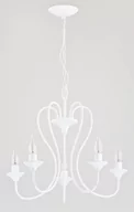 Lampy sufitowe - Lampa wisząca Unity 5 x 40 W E14 biała 23625 - miniaturka - grafika 1