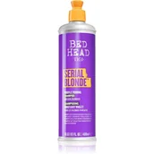 Szampony do włosów - TIGI Serial Blonde Purple Toning Shampoo fioletowy szampon tonujący do włosów blond i z balejażem 400 ml - miniaturka - grafika 1