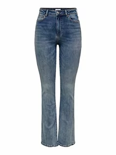 Spodnie damskie - ONLY Damskie spodnie jeansowe ze stretchem, niebieski (medium blue denim), 27W / 32L - grafika 1