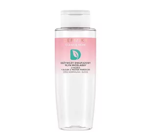 Dermika Clean & More odżywczy dwufazowy płyn micelarny do cery normalnej i suchej Cykoria & Olejek z Pestek Porzeczki 400ml - Płyny micelarne - miniaturka - grafika 1