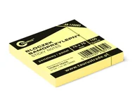 Etykiety samoprzylepne i bloki etykiet - Bloczek samoprzylepny karteczki ŻÓŁTE 76x76mm TAURUS 100 szt. - miniaturka - grafika 1