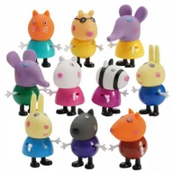 Figurki dla dzieci - Świnka Peppa Figurki Duży Zestaw Figurek Przyjaciele Dzieci Peppa Pig 14szt - miniaturka - grafika 1