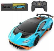 Zabawki zdalnie sterowane - RASTAR Samochód zdalnie sterowany R/C LAMBORGHINI HURACAN STO skala 1:24 - miniaturka - grafika 1