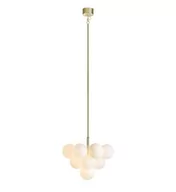 Lampy sufitowe - Markslojd Lampa wisząca Merlot 107903 biało-złota oprawa w nowoczesnym stylu 107903 - miniaturka - grafika 1