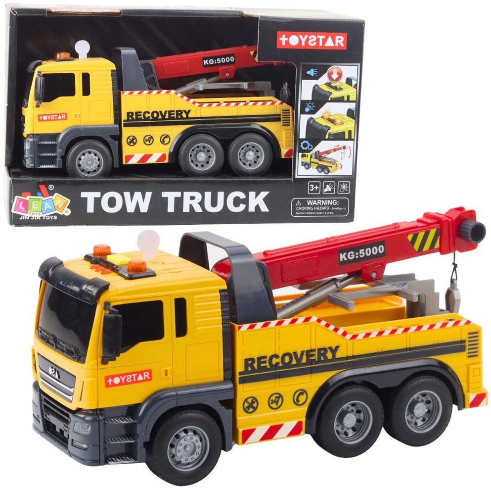 CIĘŻARÓWKA INTERAKTYWNA Z DŹWIGIEM PODNOSZONYM REGULOWANYM ŚWIATŁA DŹWIĘKI