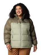 Kurtki damskie - Columbia Kurtka zimowa "Pike Lake II" w kolorze oliwkowo-zielonym - miniaturka - grafika 1