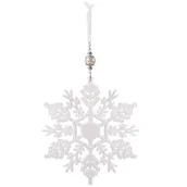 Bombki - Bombka zawieszka gwiazdka śnieżynka na choinkę CA0081 - miniaturka - grafika 1