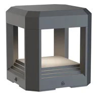 Lampy ogrodowe - Lampa ogrodowa stojąca Royal Mile szara LED 13W 3000K 330lm IP65 wym: 15,1 x 15,1 x 15,1 cm aluminium Maytoni - miniaturka - grafika 1