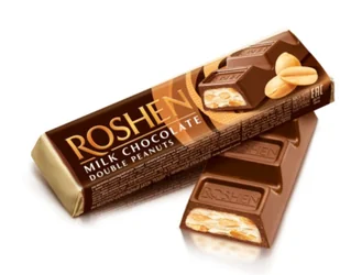 Roshen Baton Milk Chocolate Double Peanuts z Nadz. Arachidowym 39g - Przekąski dla dzieci Roshen Baton Milk Chocolate Double Peanuts z Nadz. Arachidowym 39g - Przekąski dla dzieci - miniaturka - grafika 1