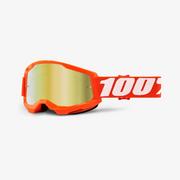 Gogle narciarskie - 100% 100% Strata Anti-Fog Goggles Gen2, orange/mirror  2021 Gogle HU-GOG-0054/20/unis - miniaturka - grafika 1