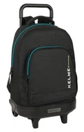 Plecaki - Safta KELME IRON Plecak na kółkach, kompaktowy, zdejmowany, idealny dla dzieci w różnym wieku, wygodny i wszechstronny, jakość i wytrzymałość, 33 x 22 x 45 cm, Czarny (Black), M, Casual - miniaturka - grafika 1