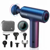 Masażery - ARBOLEAF Pistolet Do Masażu Głębokiego 60W 6 Prędkości 7 Główki USB C - miniaturka - grafika 1