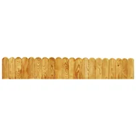 Ogrodzenia - VidaXL Obrzeże ogrodowe, brązowe, 120 cm, impregnowana sosna 49106 - miniaturka - grafika 1