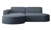 Narożniki - Sofa w kształcie L Modena narożnik tkanina Neve niebieski lewy - miniaturka - grafika 1