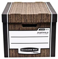 Pudła i kartony archiwizacyjne - Fellowes pudło archiwizacyjne Woodgrain brązowe - opk 10szt - pudło ze zdejmowanym wiekiem 0061002 - miniaturka - grafika 1