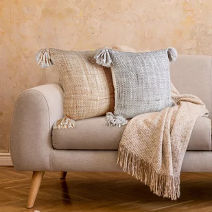 Poszewka 40 x 40 Dekoracyjna Gati Bezowa - Poszewki na poduszki - miniaturka - grafika 2