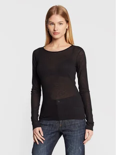 Sisley Bluzka 3XY4L126X Czarny Regular Fit - Bluzki damskie - miniaturka - grafika 1