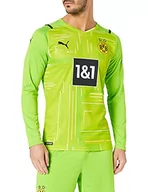 Koszulki męskie - PUMA PUMA Męska koszulka Bvb Gk Shirt Replica Ls W sponsora Jasmine Green-puma Black XXL 759098 - miniaturka - grafika 1