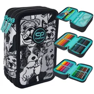 Piórniki - PIÓRNIK POTRÓJNY Z WYPOSAŻENIEM COOLPACK JUMPER 3 DOGS PLANET - miniaturka - grafika 1
