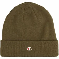 Czapki męskie - Czapka zimowa Champion Beanie Cap 806065 oliwkowy - miniaturka - grafika 1