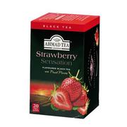 Herbata - Ahmad TEA Tea Strawberry Sensation ex20 herbata czarna AHM.STRAWB.SENS.EX20 - miniaturka - grafika 1