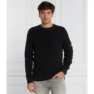 Swetry męskie - CALVIN KLEIN JEANS Sweter BADGE EASY | Regular Fit - miniaturka - grafika 1