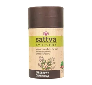 Sattva Henna ciemny brąz SATTVA 150g - Farby do włosów i szampony koloryzujące - miniaturka - grafika 2