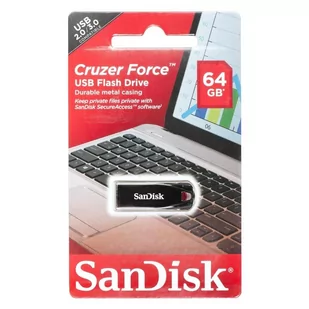 SanDisk Cruzer Force 64GB (SDCZ71-064G-B35) - Pendrive - miniaturka - grafika 1