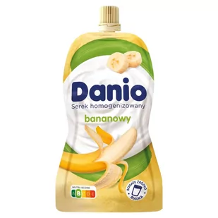 Danio Serek homogenizowany bananowy 120 g - Desery mleczne - miniaturka - grafika 1