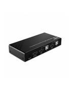 Przełączniki KVM - Przełącznik KVM LINDY 2-portowy HDMI 4K60, USB 2.0 & Audio Black - miniaturka - grafika 1