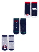 Skarpetki dla dzieci - Skarpety Dziecięce Świąteczne Frotte Abs 3Pak 20-22 - miniaturka - grafika 1