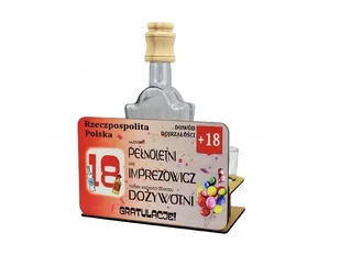 ZESTAW KARAFKA KIELISZKI DOWÓD OSOBISTY 18 NASTKA NA PREZENT - Zestawy upominkowe - miniaturka - grafika 1