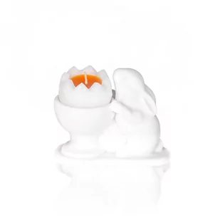 Świecznik - zajączek wielkanocny -  Alabaster - Wielkanoc - Świeczniki - miniaturka - grafika 1