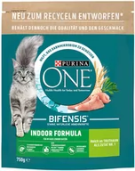 Sucha karma dla kotów - Purina ONE z formułą Indoor - 2 x 750 g - miniaturka - grafika 1