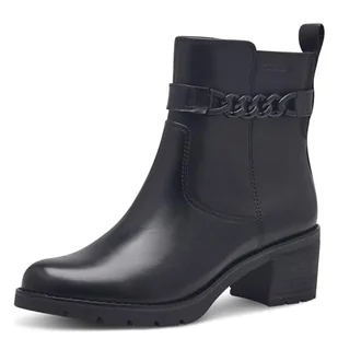 Tamaris Comfort damskie eleganckie botki EasyStretch i Duo-Tex, Black Nappa, rozmiar 39 EU, Czarna papka, 39 EU - Botki damskie - miniaturka - grafika 1