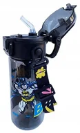 Bidony dla dzieci - BUTELKA na wodę BATMAN BIDON dla chłopca dziecka z ustnikiem BLOKADA 450ml - miniaturka - grafika 1
