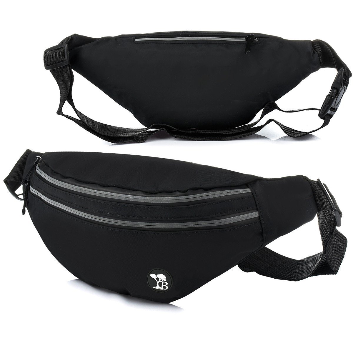 Czarna saszetka nerka wodoodporna biodrówka pas Beltimore C63 czarny