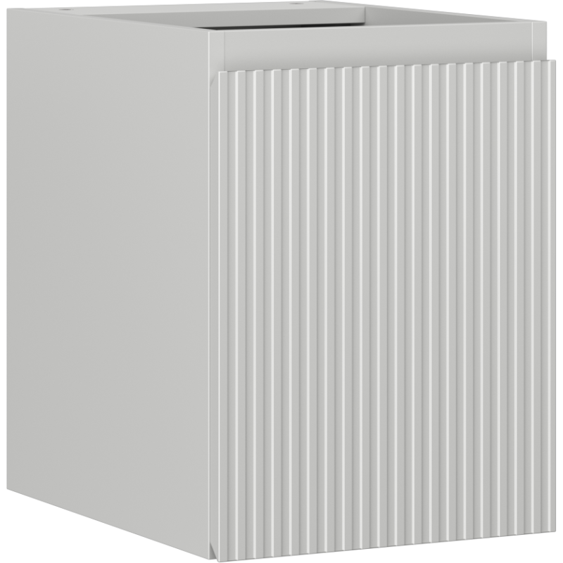 Mexen Rivel szafka łazienkowa podumywalkowa 35 cm, 1 drzwi, ryflowana, szara mat - 91A21-03547-1-BF62