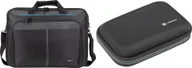 Torby na laptopy - Torba Natec Torba Natec Doberman 15.6" NTO-07680 + Etui na dysk twardy Krill 2 Czarne NET-2053 - miniaturka - grafika 1