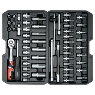 Yato Zestaw narzędziowy 1/4 56-częci - YT-14501 - Zestawy narzędziowe - miniaturka - grafika 1
