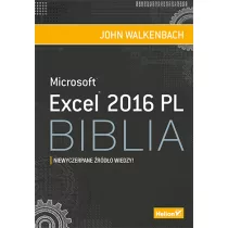 Helion John Walkenbach Excel 2016 PL. Biblia - Aplikacje biurowe Helion John Walkenbach Excel 2016 PL. Biblia - Aplikacje biurowe - miniaturka - grafika 1