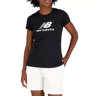 Koszulki sportowe damskie - Koszulka New Balance WT31546BK - czarna - miniaturka - grafika 1