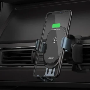 Remax automatycznie zamykany uchwyt samochodowy + bezprzewodowa ładowarka Qi 10W czarny (RM-C39) - Ładowarki do telefonów - miniaturka - grafika 5