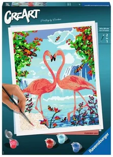Ravensburger Malowanka CreArt Zakochane flamingi 28991 28991 - Zabawki kreatywne - miniaturka - grafika 3