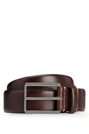 Paski - BOSS Męski pasek T-Leo_Sz35, ciemnobrązowy 209, 105, Dark Brown209 - miniaturka - grafika 1