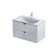 Szafki łazienkowe - Szafka łazienkowa pod umywalkę Oristo Siena 80 cm biały mat OR45-SD2S-80-2 - miniaturka - grafika 1